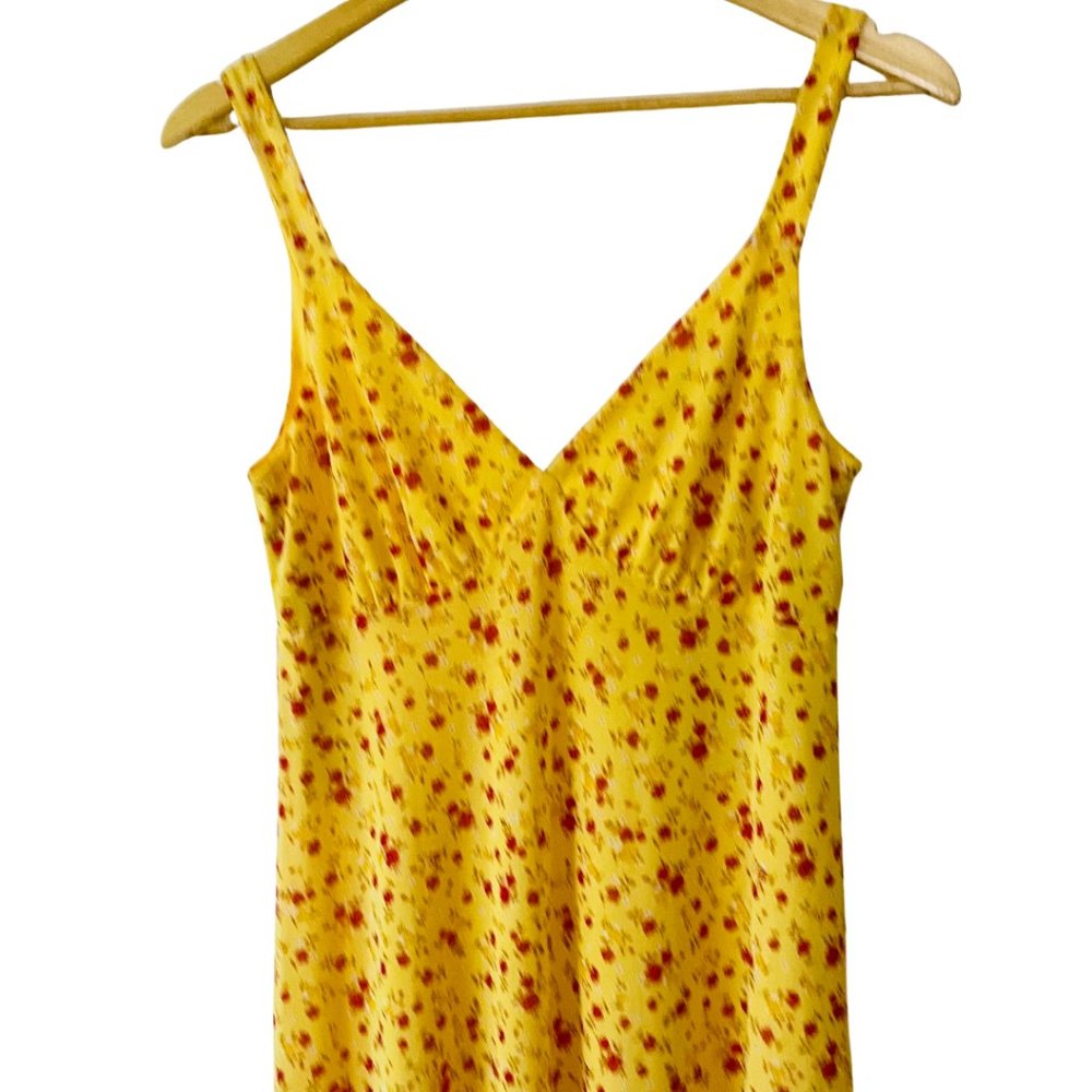 SPORTSGIRL - Butter Yellow Red Floral Maxi Dress New With Tags Size Small - Picture 6 of 11